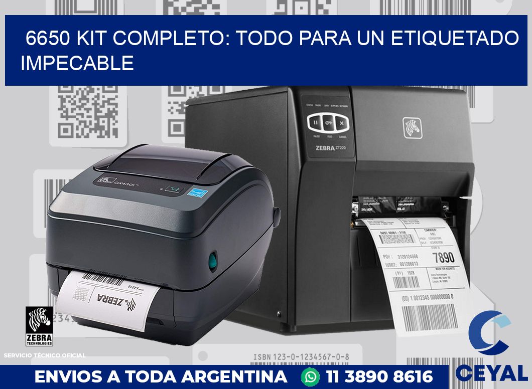 6650 KIT COMPLETO: TODO PARA UN ETIQUETADO IMPECABLE