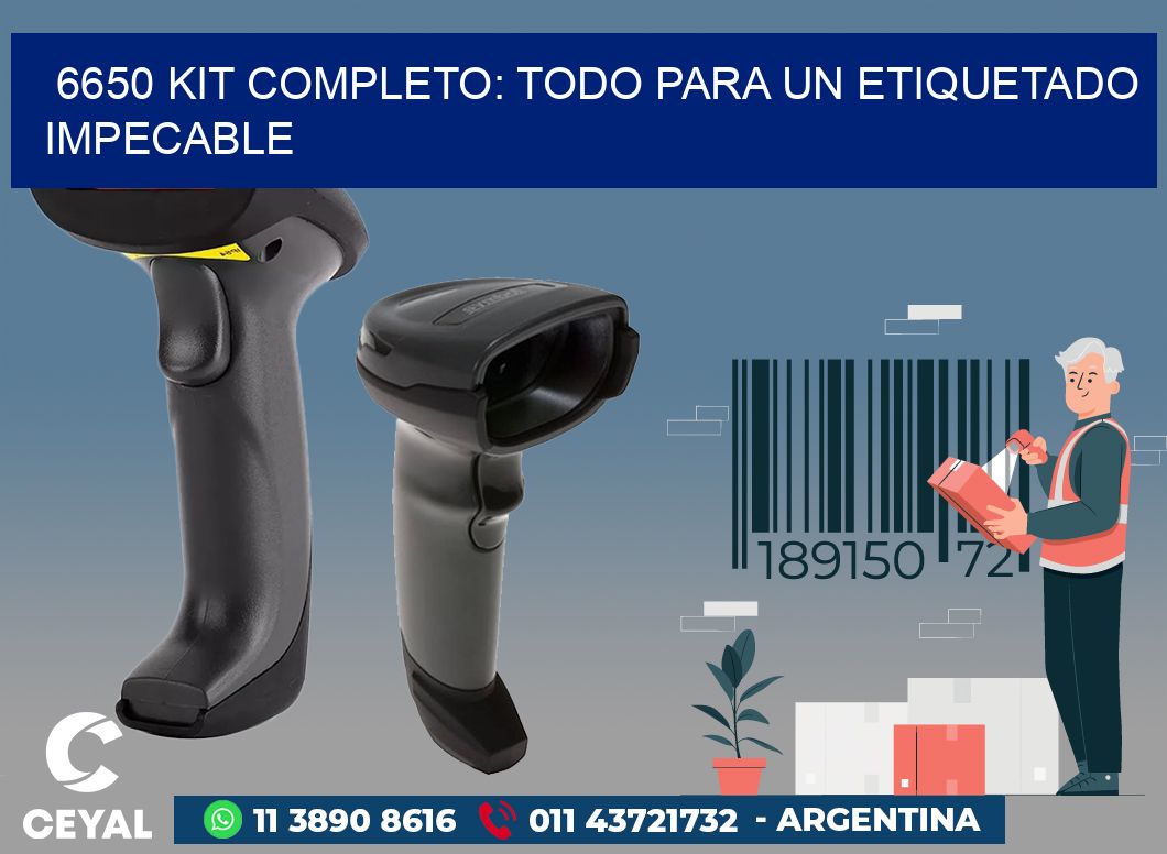 6650 KIT COMPLETO: TODO PARA UN ETIQUETADO IMPECABLE