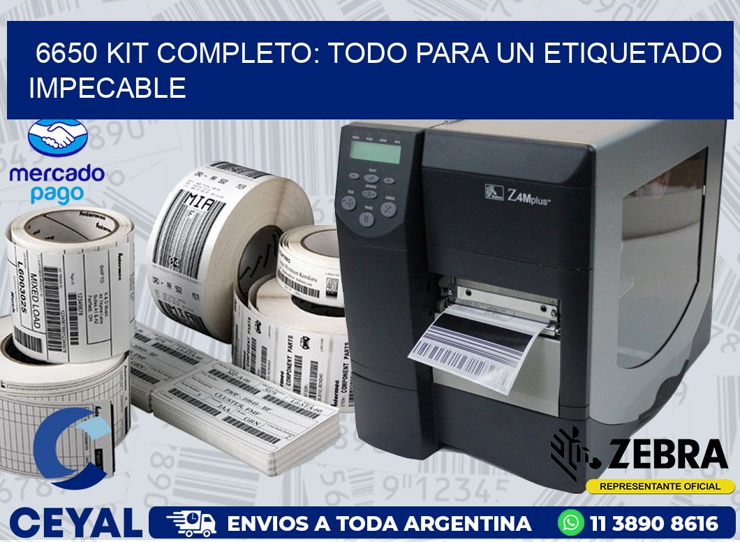 6650 KIT COMPLETO: TODO PARA UN ETIQUETADO IMPECABLE