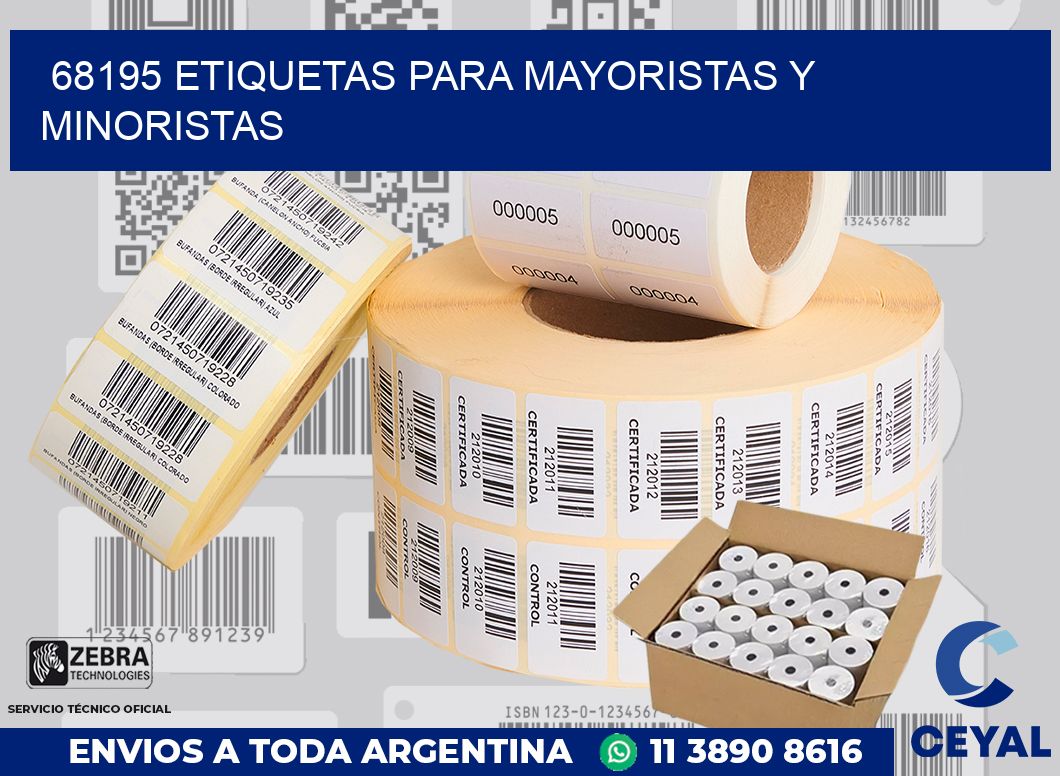 68195 ETIQUETAS PARA MAYORISTAS Y MINORISTAS