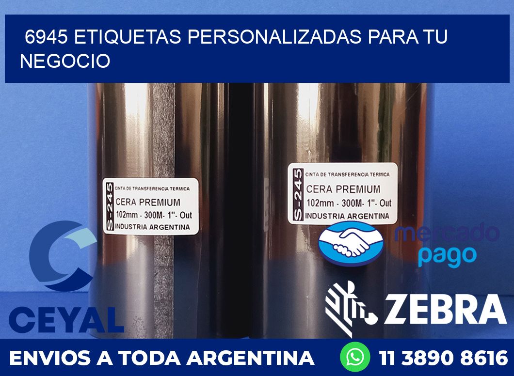 6945 ETIQUETAS PERSONALIZADAS PARA TU NEGOCIO