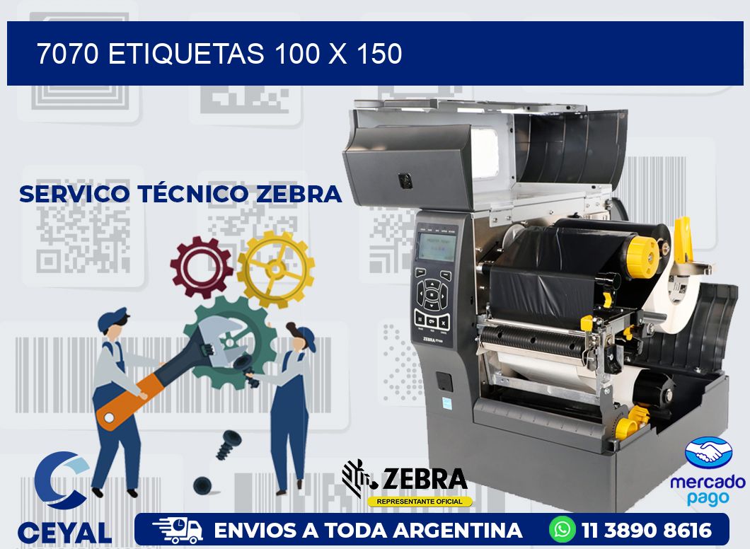 7070 ETIQUETAS 100 X 150