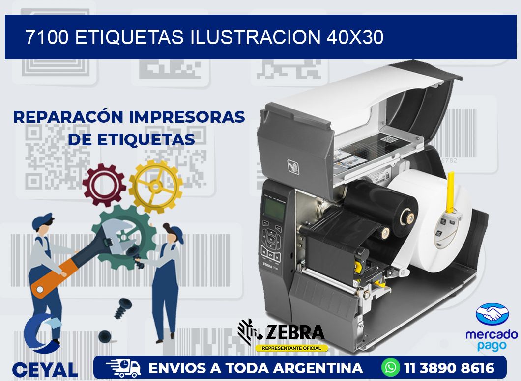 7100 ETIQUETAS ILUSTRACION 40X30