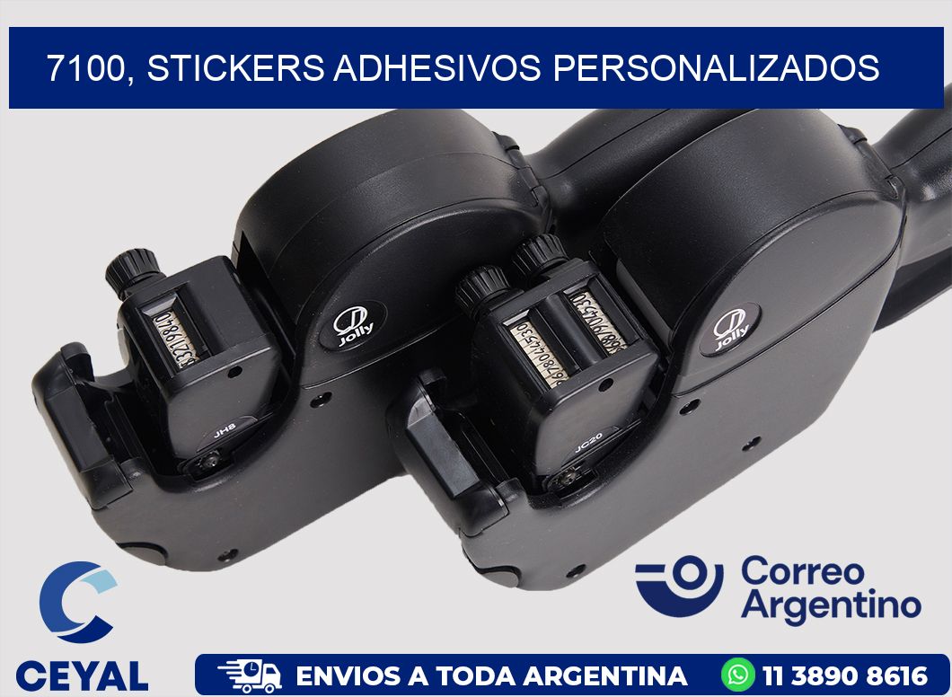 7100, stickers adhesivos personalizados