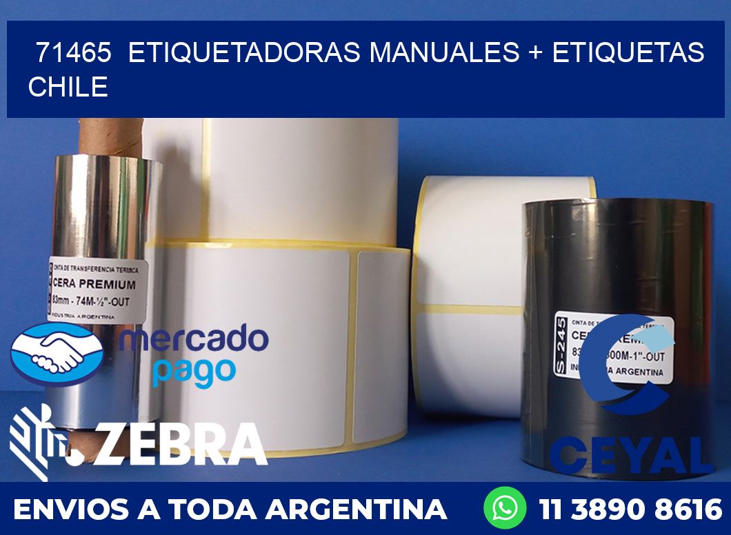 71465 ETIQUETADORAS MANUALES + ETIQUETAS CHILE