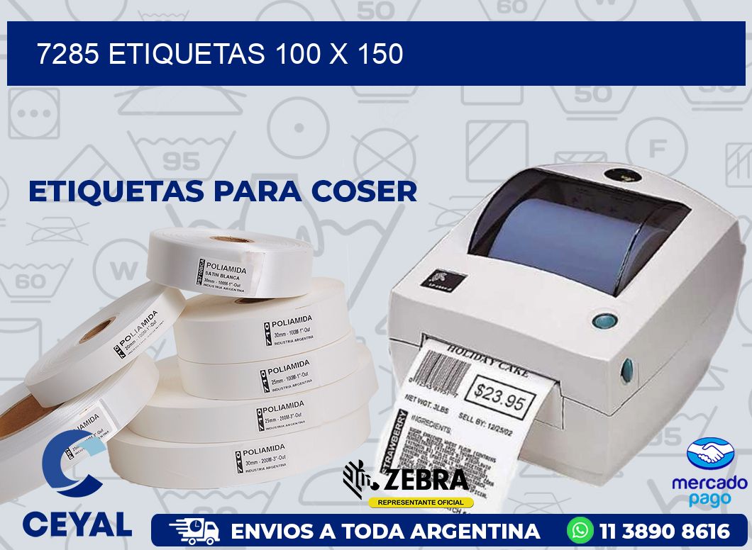 7285 ETIQUETAS 100 X 150