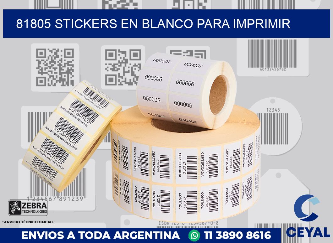 81805 STICKERS EN BLANCO PARA IMPRIMIR