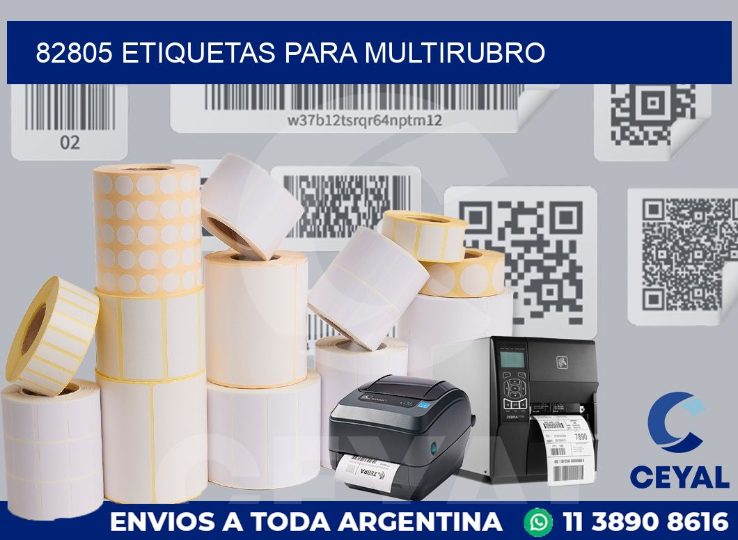 82805 ETIQUETAS PARA MULTIRUBRO