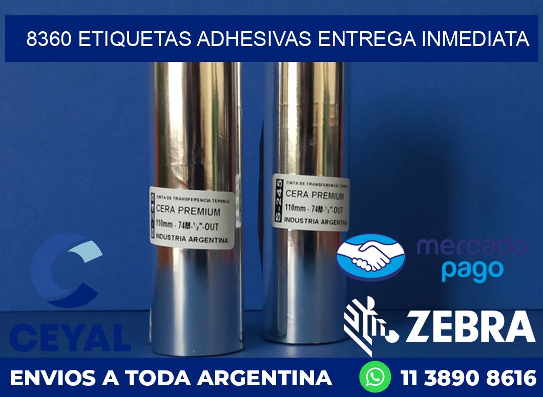 8360 ETIQUETAS ADHESIVAS ENTREGA INMEDIATA
