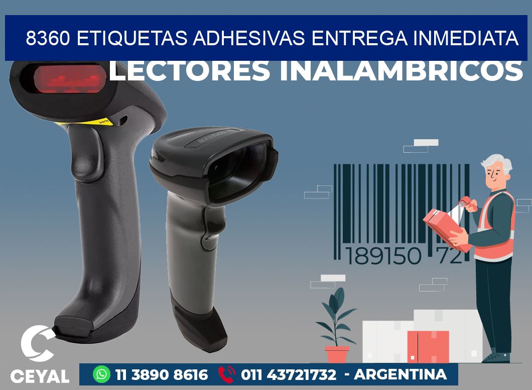 8360 ETIQUETAS ADHESIVAS ENTREGA INMEDIATA