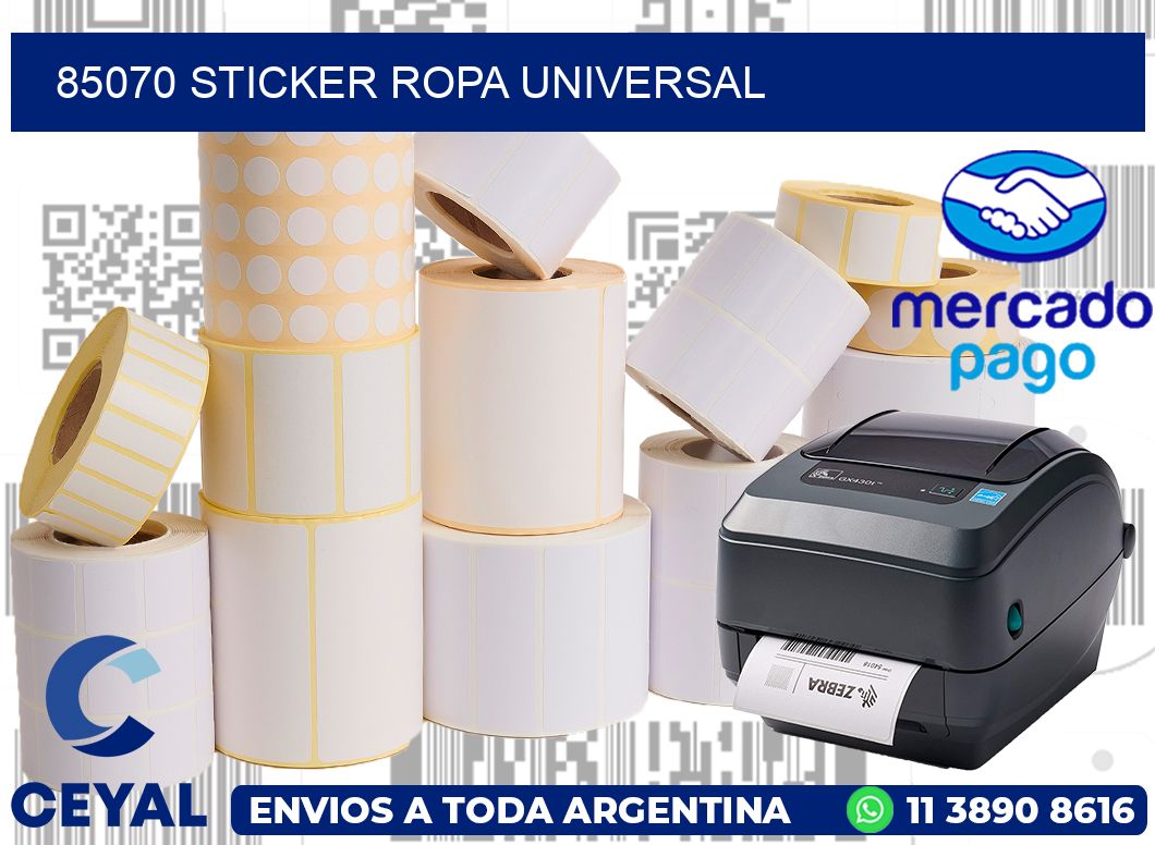 85070 STICKER ROPA UNIVERSAL