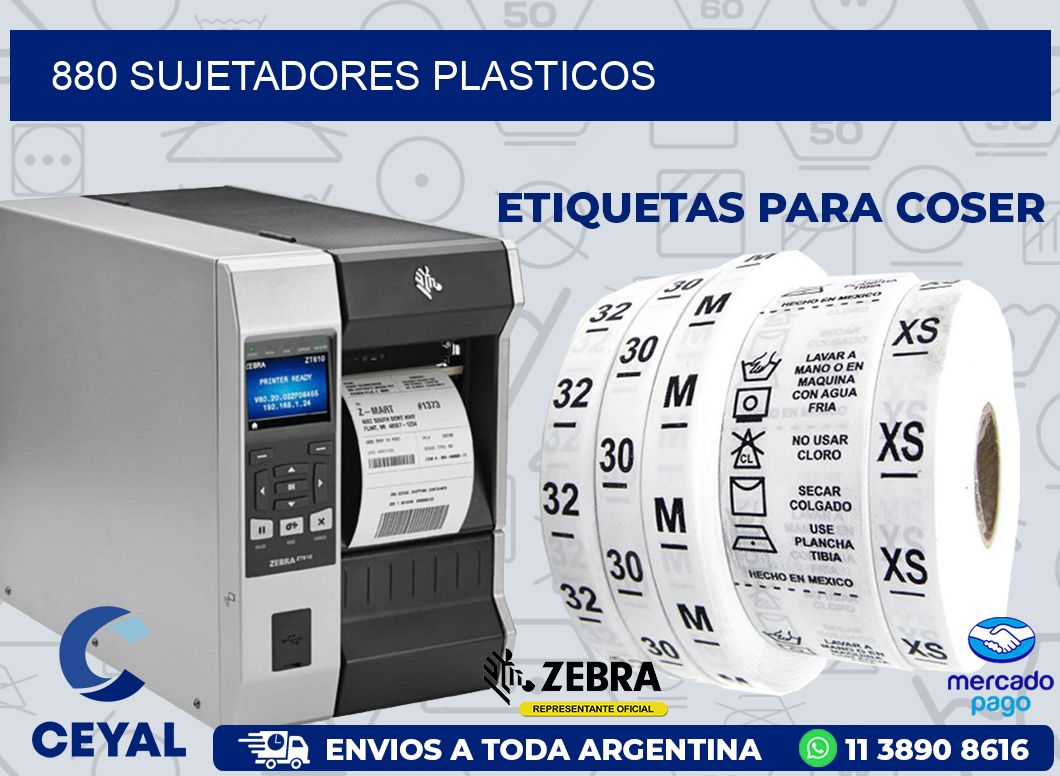 880 SUJETADORES PLASTICOS