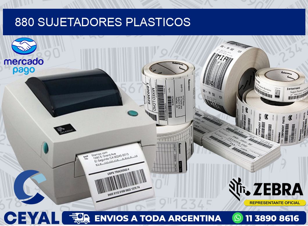 880 SUJETADORES PLASTICOS