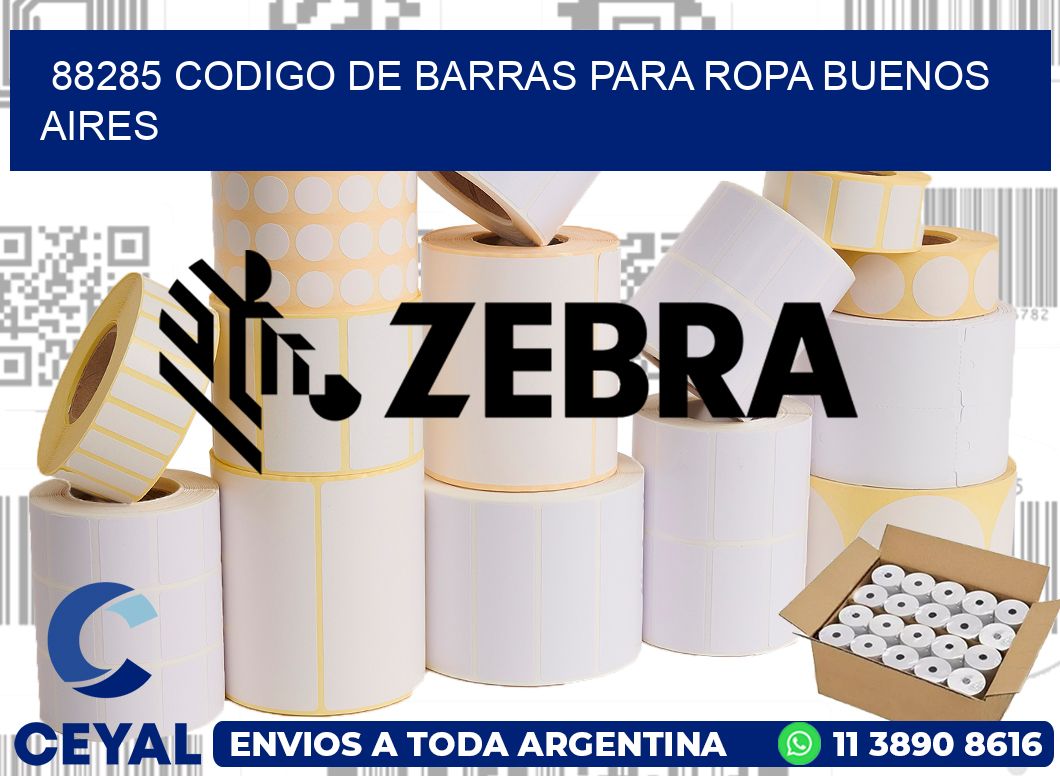 88285 CODIGO DE BARRAS PARA ROPA BUENOS AIRES