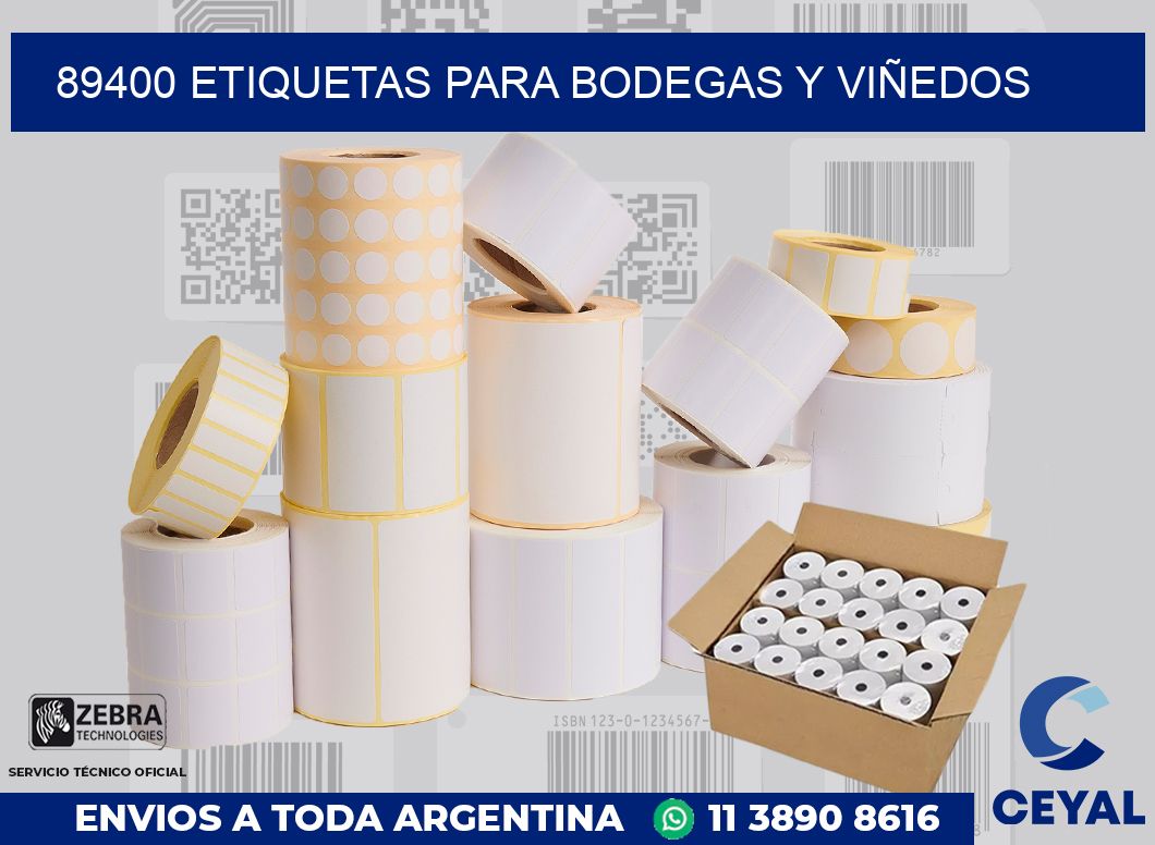 89400 ETIQUETAS PARA BODEGAS Y VIÑEDOS