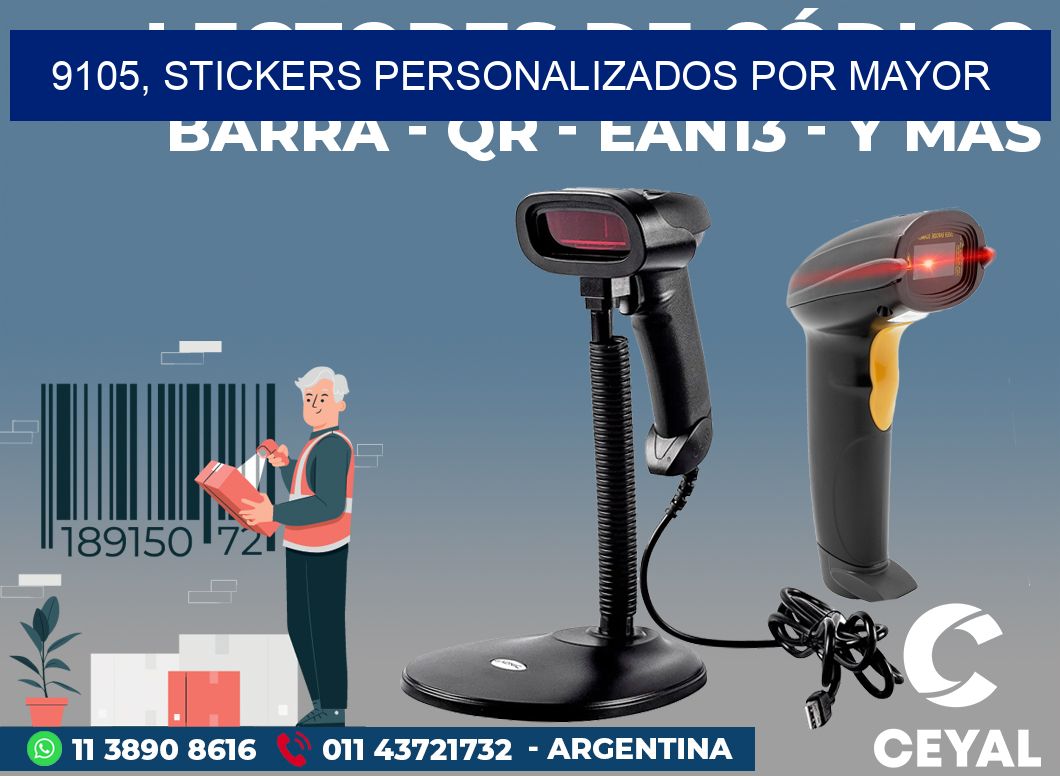 9105, stickers personalizados por mayor