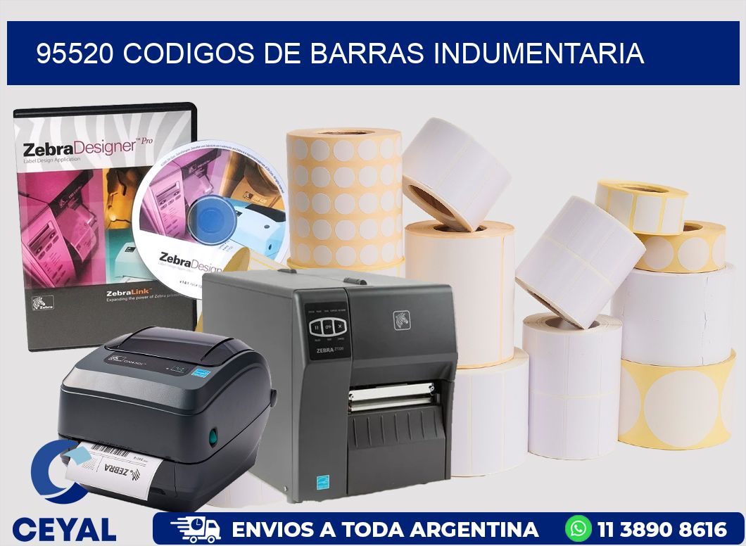 95520 CODIGOS DE BARRAS INDUMENTARIA