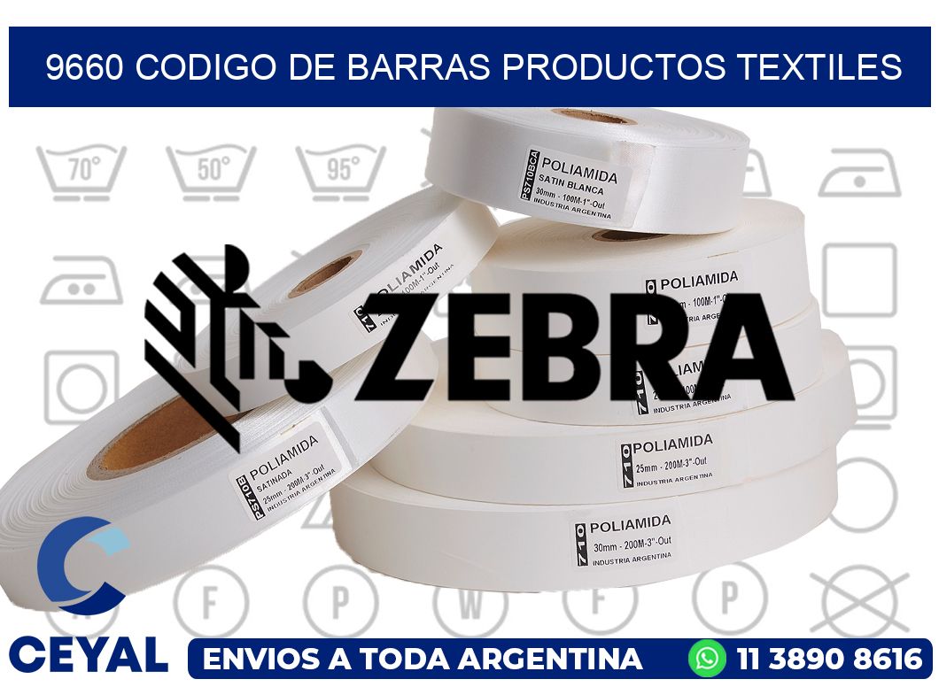 9660 CODIGO DE BARRAS PRODUCTOS TEXTILES