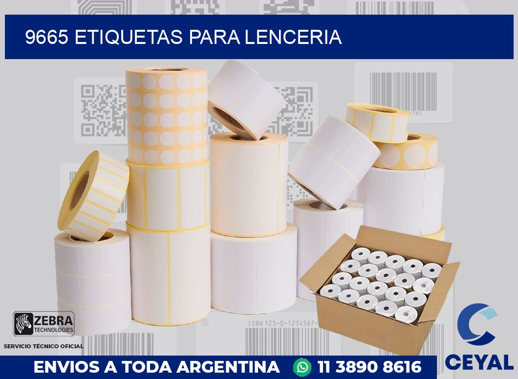 9665 ETIQUETAS PARA LENCERIA