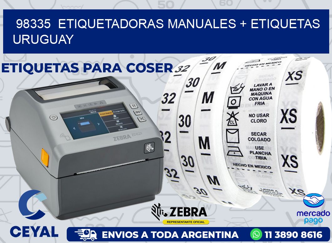 98335  ETIQUETADORAS MANUALES + ETIQUETAS URUGUAY