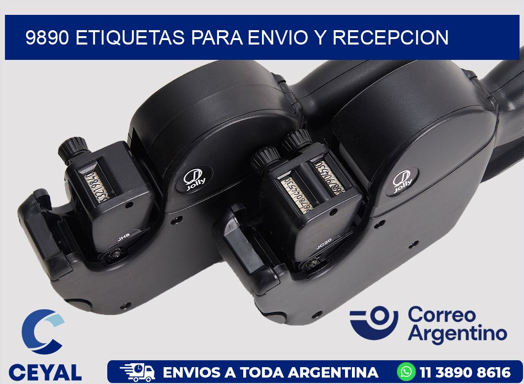 9890 ETIQUETAS PARA ENVIO Y RECEPCION