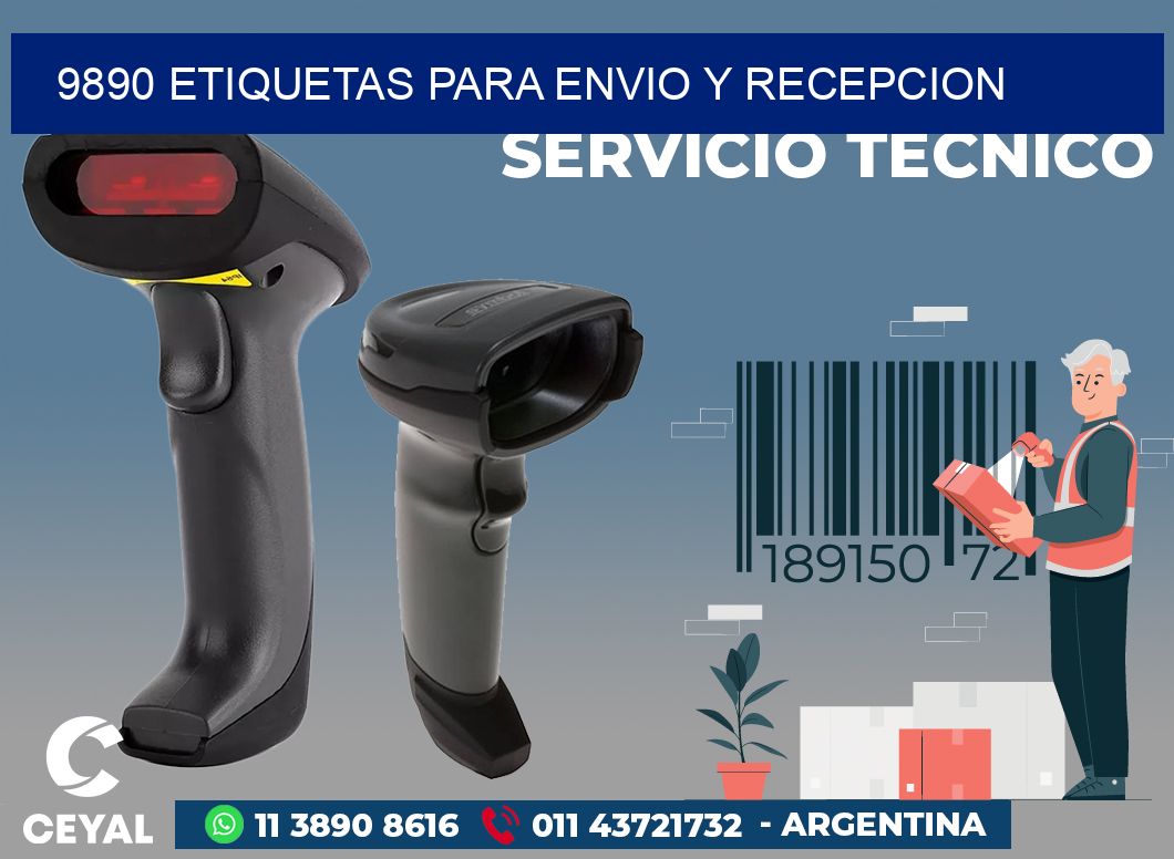 9890 ETIQUETAS PARA ENVIO Y RECEPCION
