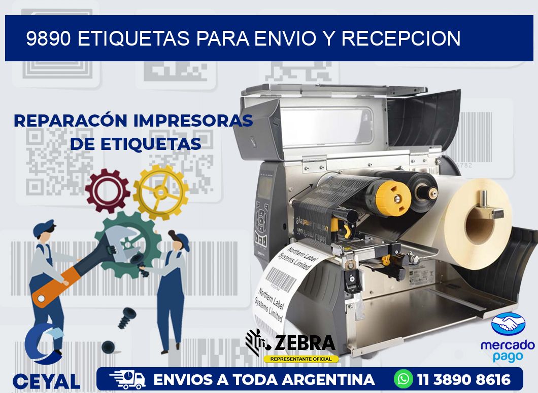 9890 ETIQUETAS PARA ENVIO Y RECEPCION