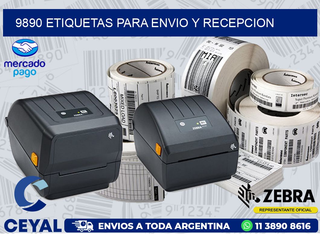 9890 ETIQUETAS PARA ENVIO Y RECEPCION