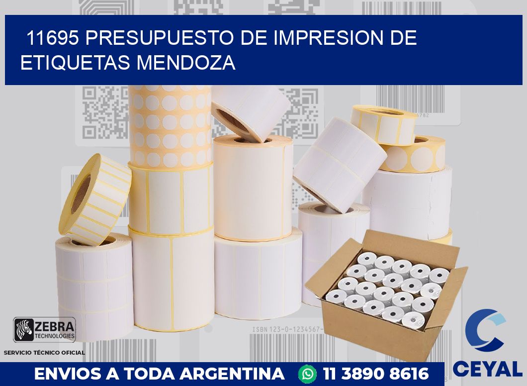 11695 PRESUPUESTO DE IMPRESION DE ETIQUETAS MENDOZA