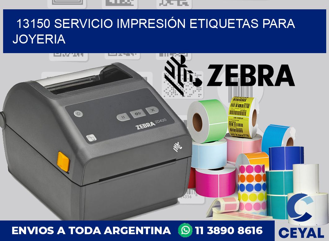 13150 SERVICIO IMPRESIÓN ETIQUETAS PARA JOYERIA