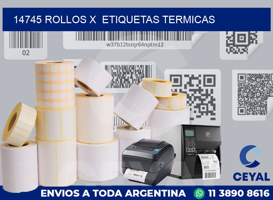 14745 Rollos x etiquetas termicas