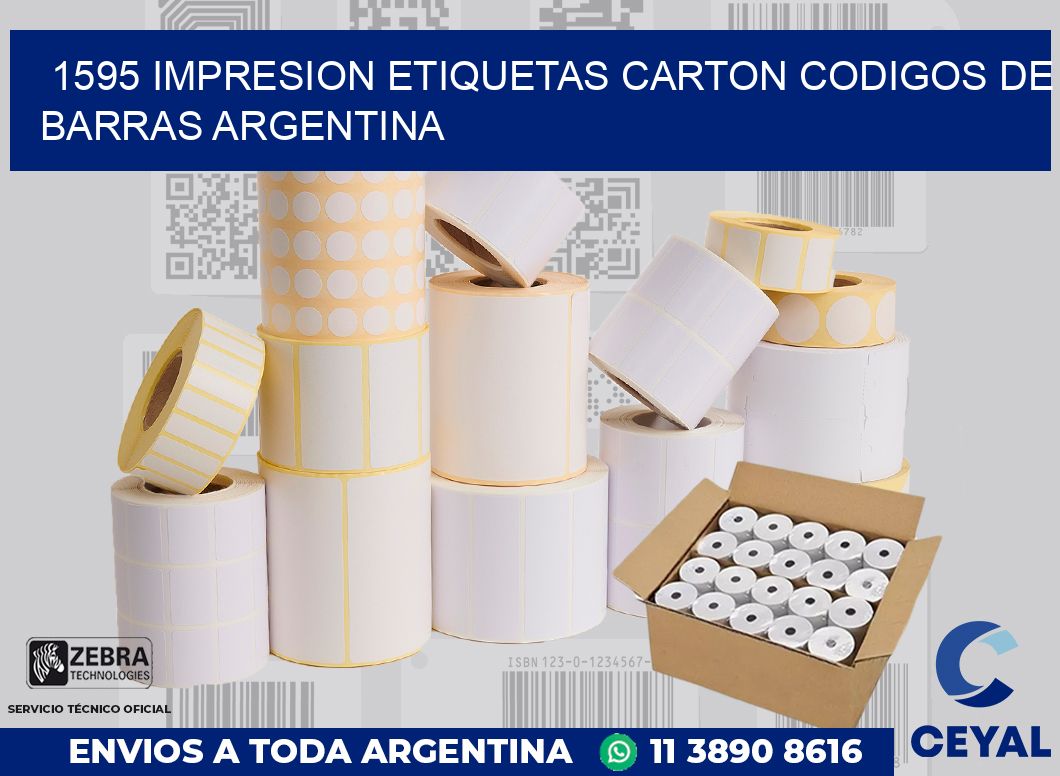 1595 IMPRESION ETIQUETAS CARTON CODIGOS DE BARRAS ARGENTINA