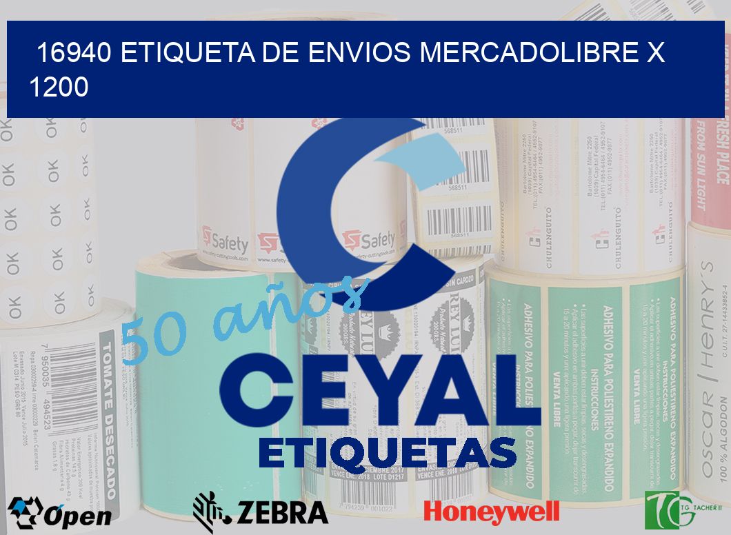 16940 etiqueta de envios mercadolibre x 1200