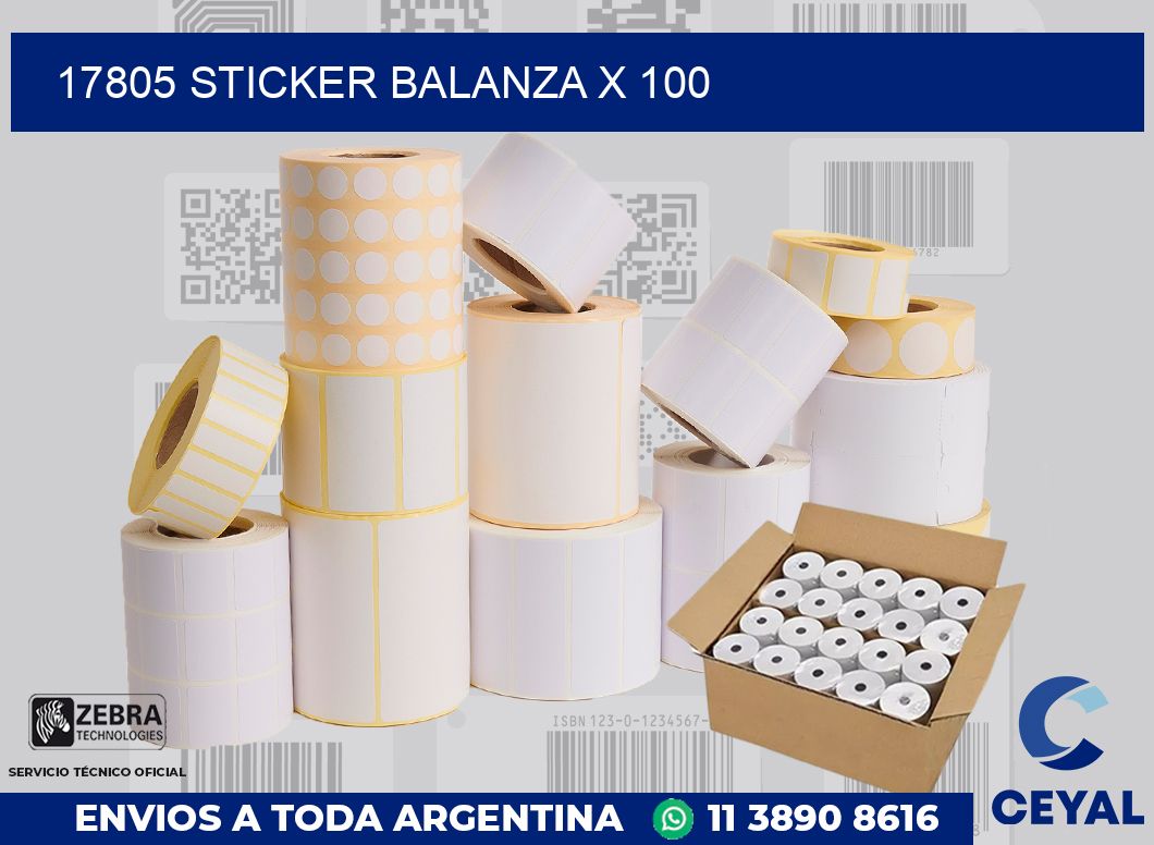 17805 sticker balanza x 100