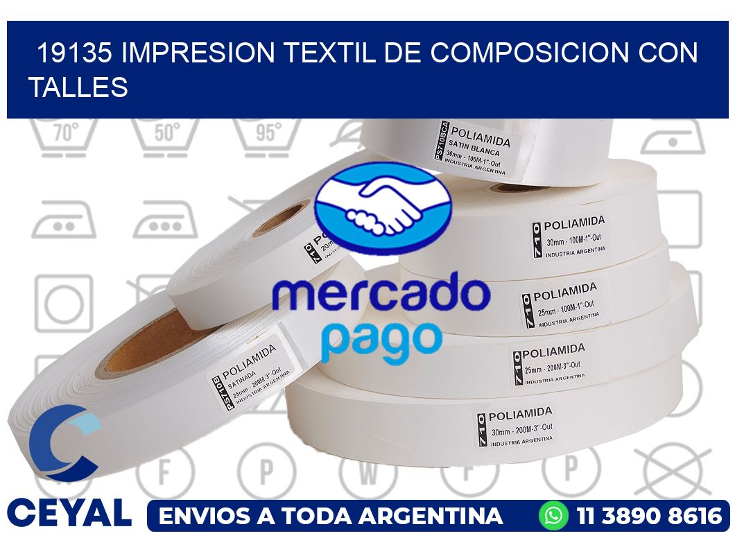 19135 IMPRESION TEXTIL DE COMPOSICION CON TALLES