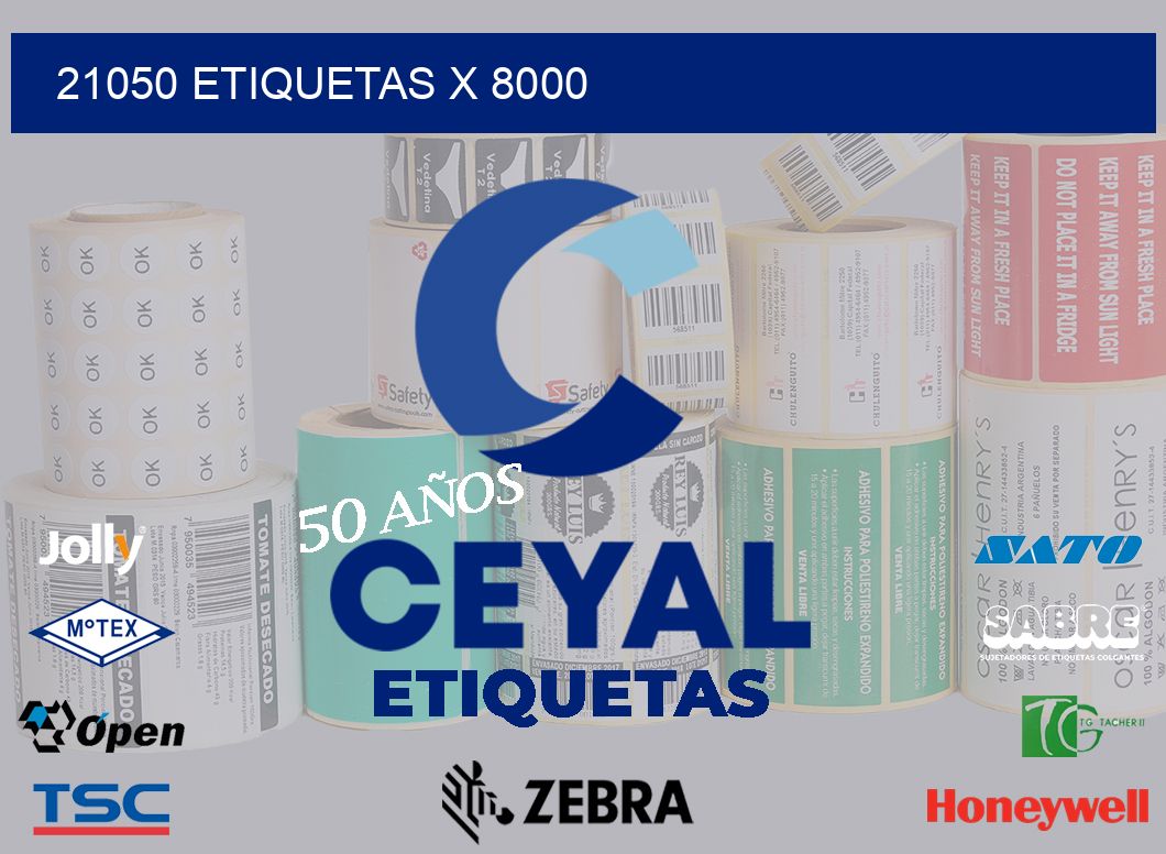 21050 Etiquetas x 8000