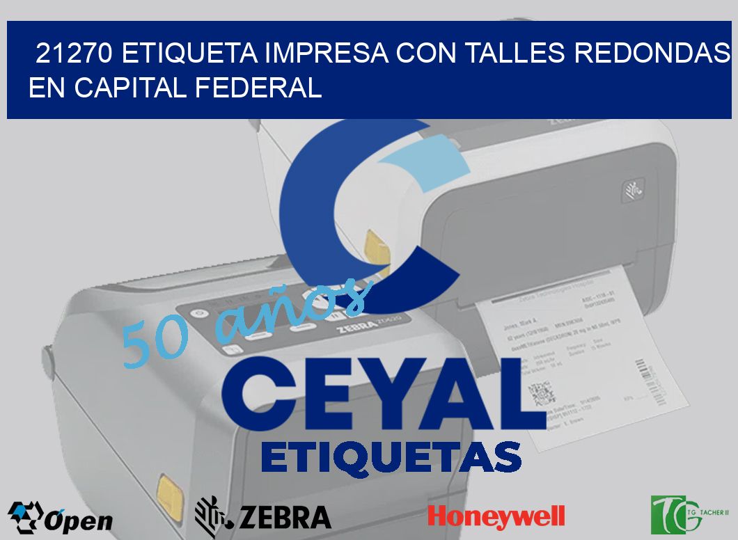 21270 ETIQUETA IMPRESA CON TALLES REDONDAS EN CAPITAL FEDERAL