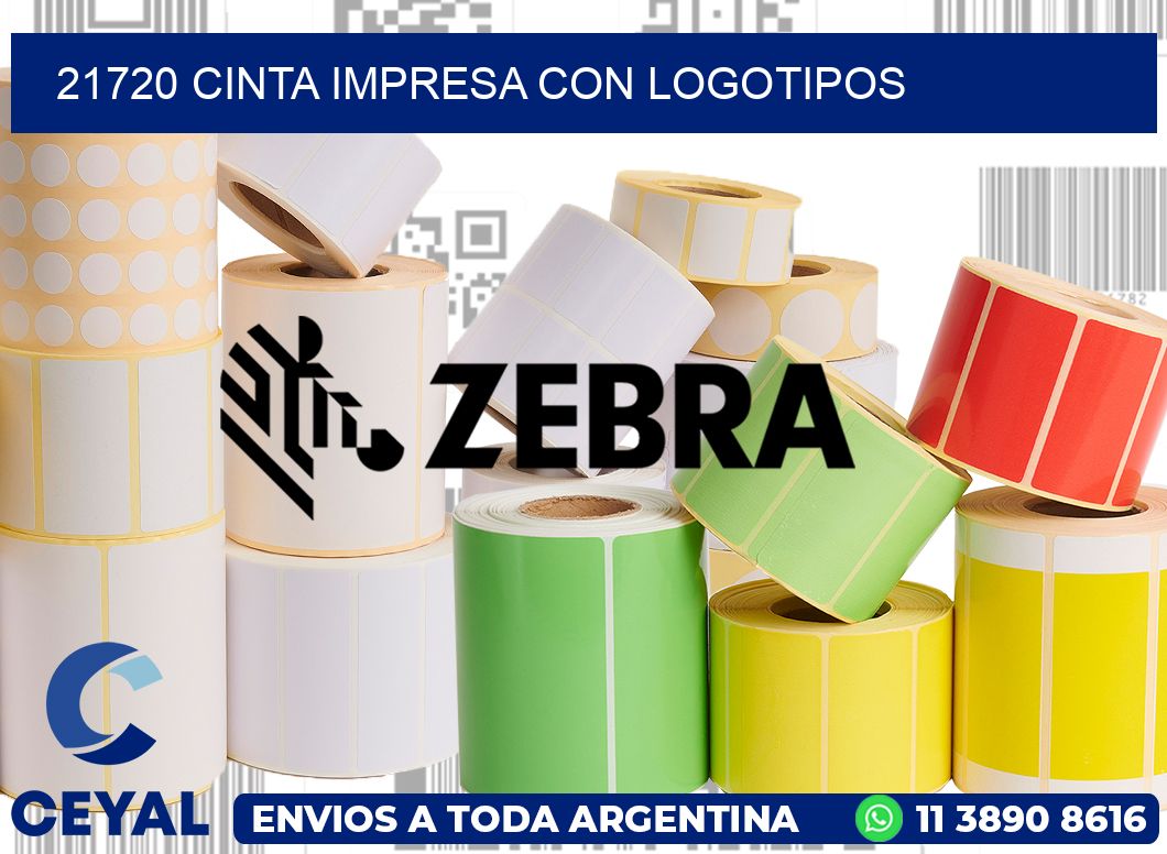 21720 CINTA IMPRESA CON LOGOTIPOS
