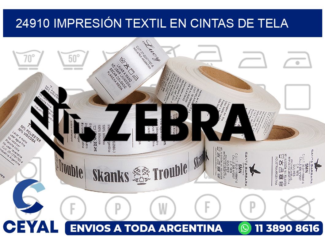 24910 IMPRESIÓN TEXTIL EN CINTAS DE TELA