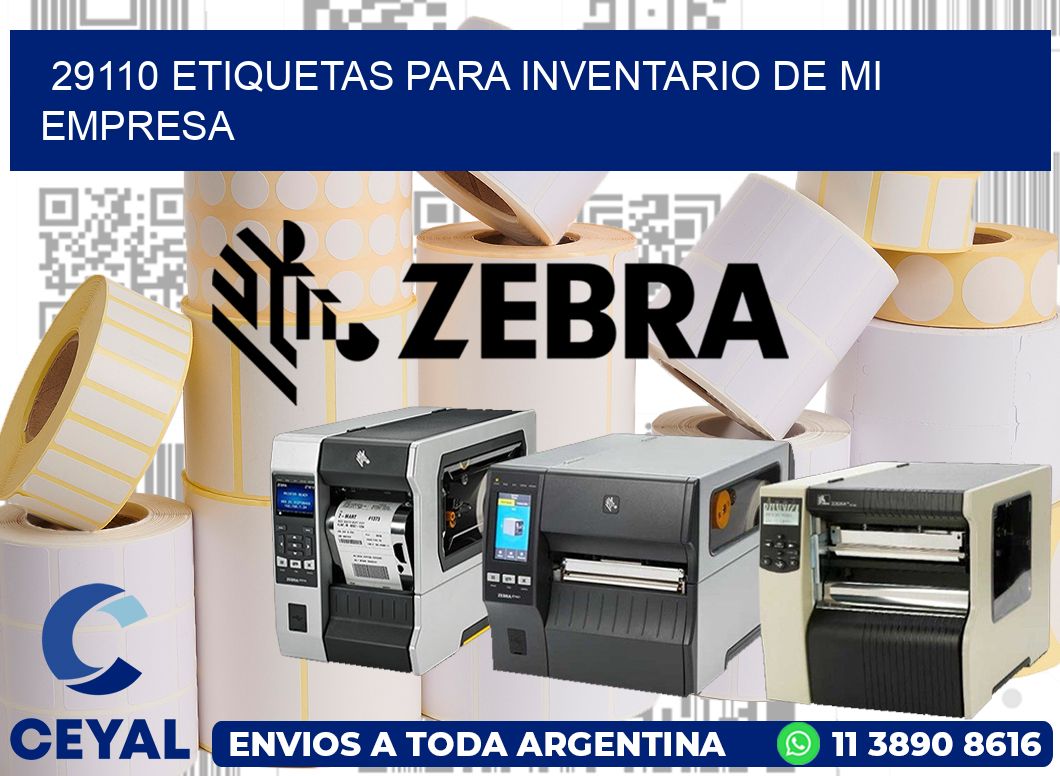 29110 ETIQUETAS PARA INVENTARIO DE MI EMPRESA