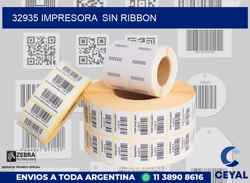 32935 impresora  sin ribbon