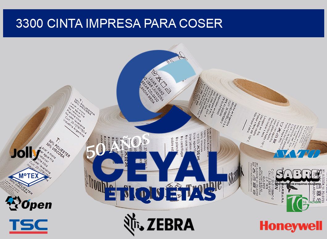 3300 CINTA IMPRESA PARA COSER