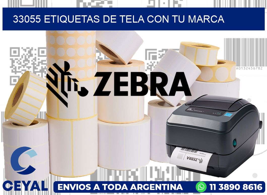 33055 ETIQUETAS DE TELA CON TU MARCA