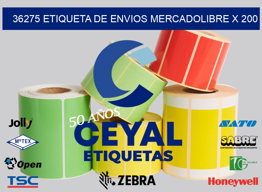 36275 etiqueta de envios mercadolibre x 200