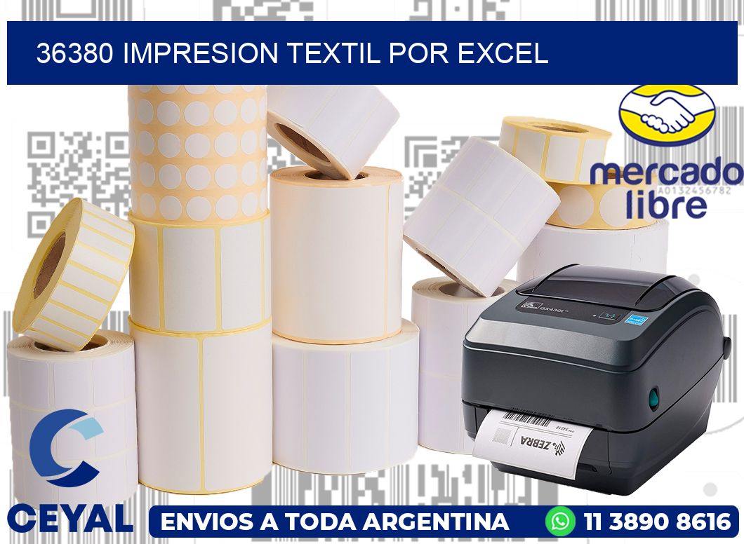 36380 IMPRESION TEXTIL POR EXCEL