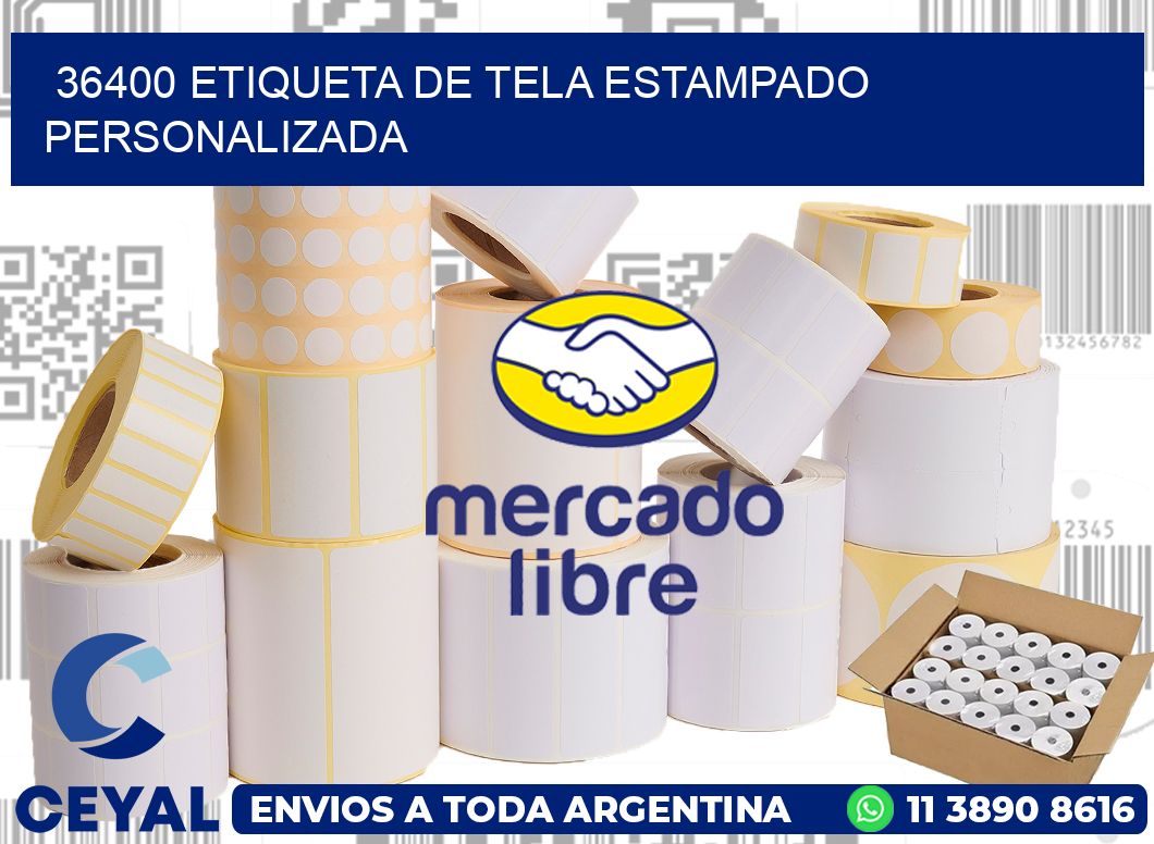 36400 ETIQUETA DE TELA ESTAMPADO PERSONALIZADA