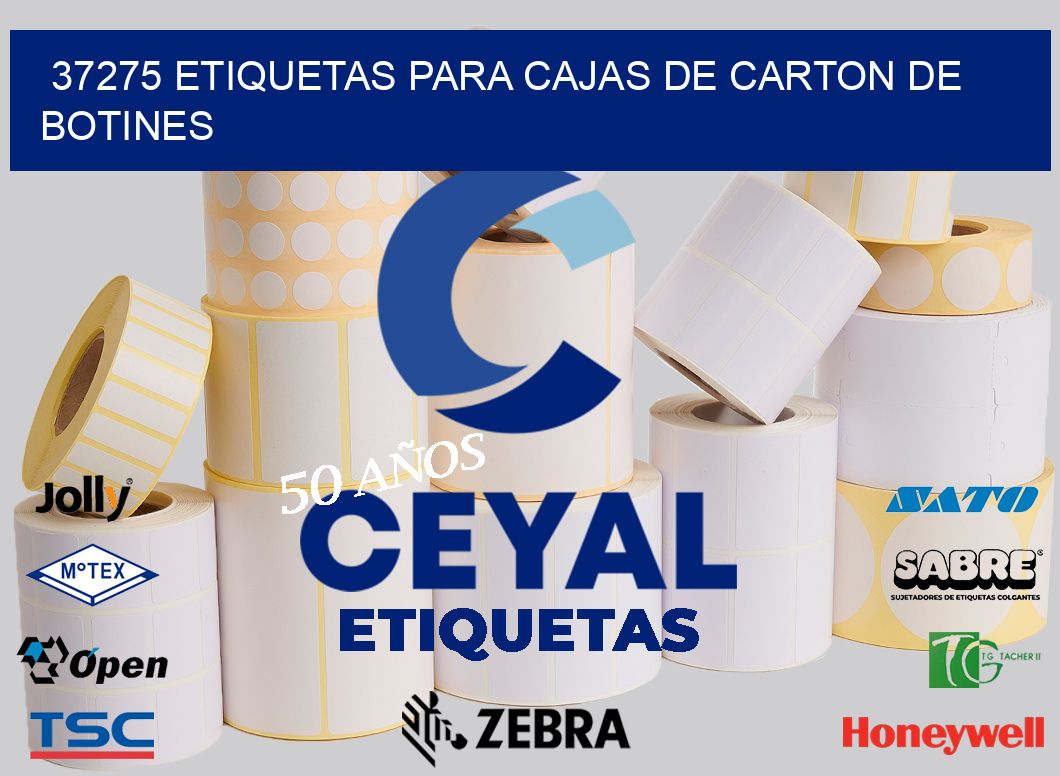 37275 ETIQUETAS PARA CAJAS DE CARTON DE BOTINES