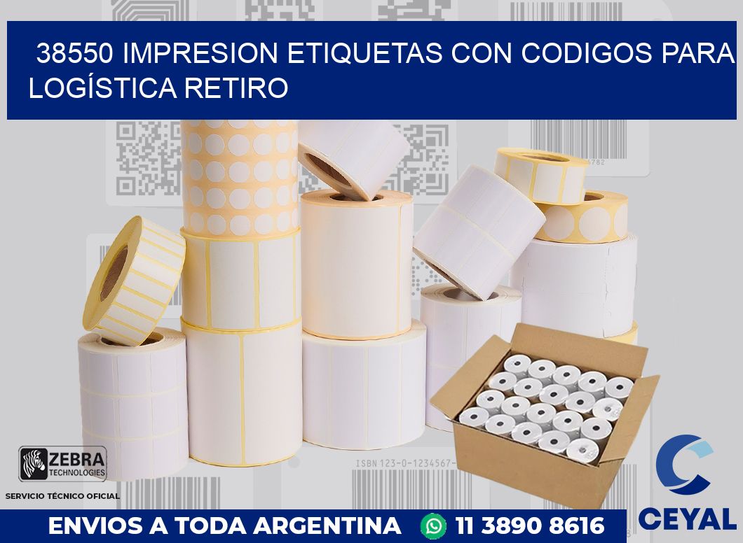 38550 IMPRESION ETIQUETAS CON CODIGOS PARA LOGÍSTICA RETIRO
