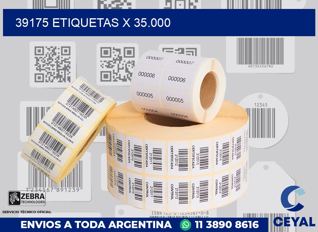 39175 Etiquetas x 35.000