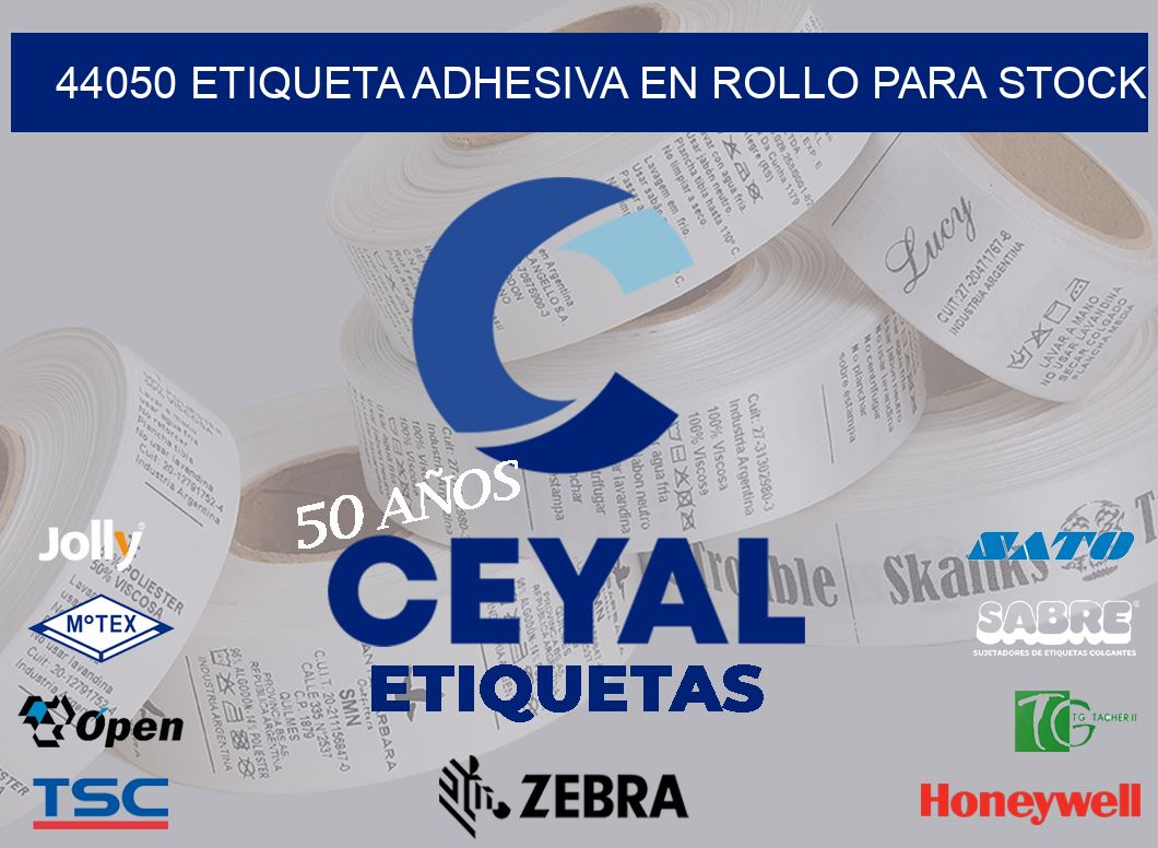 44050 ETIQUETA ADHESIVA EN ROLLO PARA STOCK